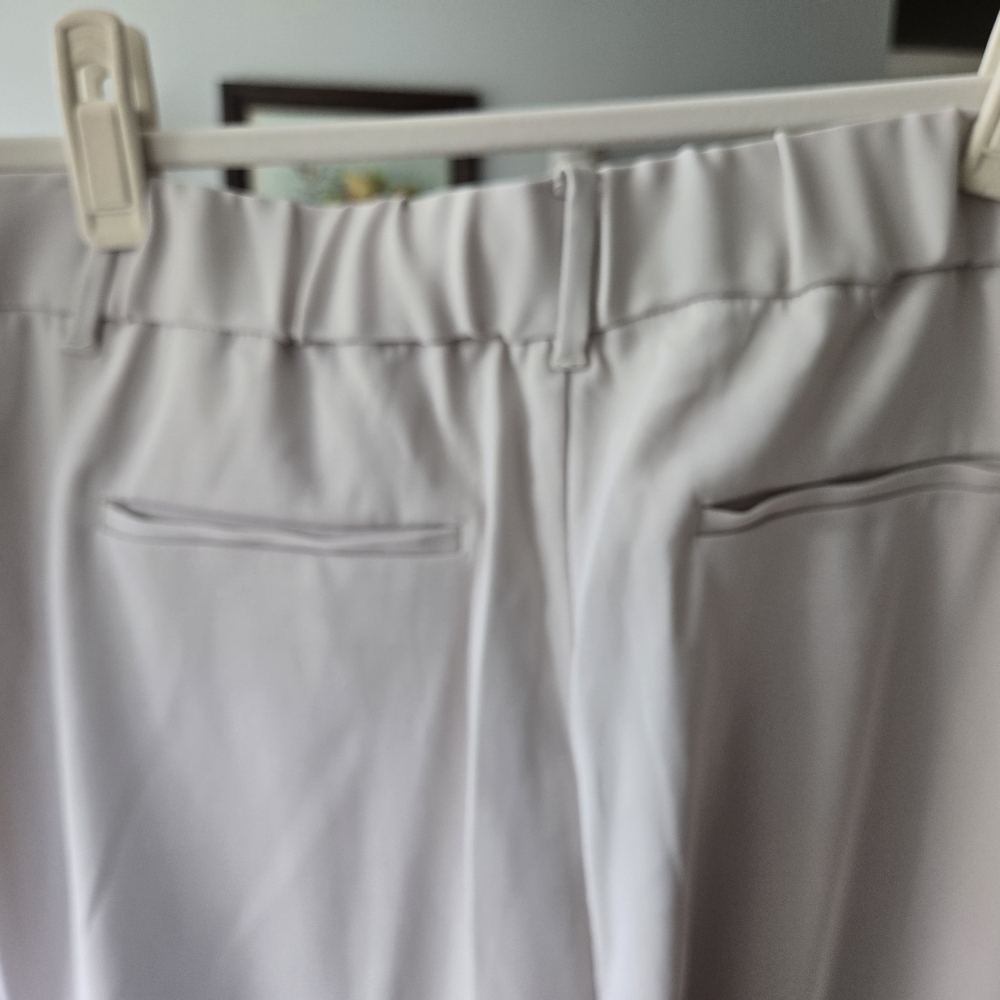 Quince Cream High-Rise Wide-Leg Trousers - Picture 4 of 6
